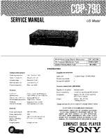 Sony CDP-790 - Service Manual 